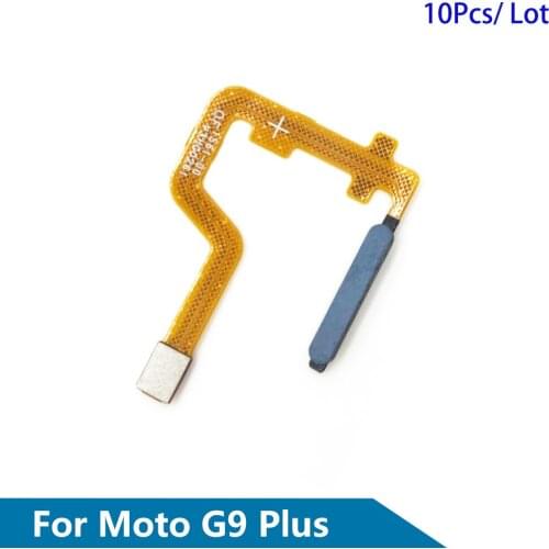 10Pcs For Moto G9 Plus Home Button FingerPrint Touch ID Sensor Flex Cable Ribbon Replacement Parts For Motorola Moto G9 Plus