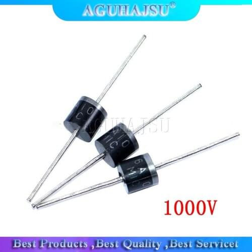 20PCS Rectifier Diode 6A 1000V R-6 6A10