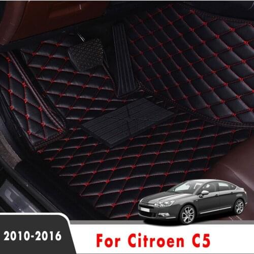 LHD For Citroen C5 2016 2015 2014 2013 2012 2011 2010 Car Floor Mats Decoration Rugs Auto Interior Accessories Styling Protect