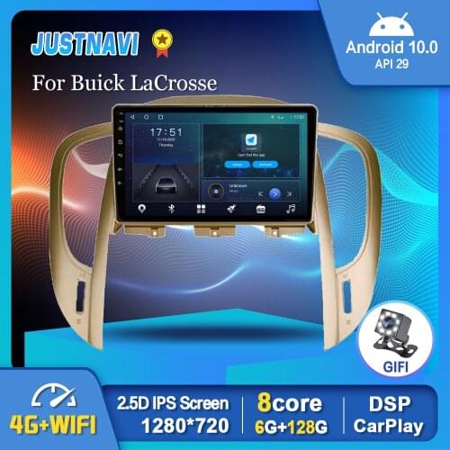 Car Radio Android 10.0 For Buick LaCrosse 2009-2013 Auto Stereo 4G WIFI GPS Multimedia Video Player Navigation Carplay BT No DVD