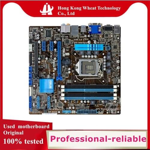 For ASUS P8H61-M EVO Motherboard Socket LGA 1155 DDR3 SATA2 For Intel H61 Original Desktop Used Mainboard