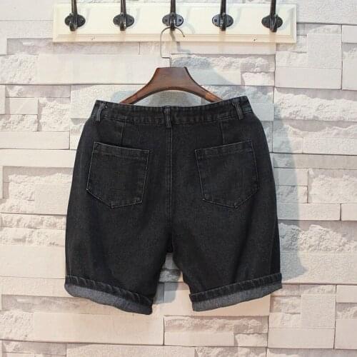 Top Quality Men Summer Knee Length Beach Jeans Shorts Slim Fit Casual Streetwear Trousers Denim Shorts Cowboy New Short Bermudas