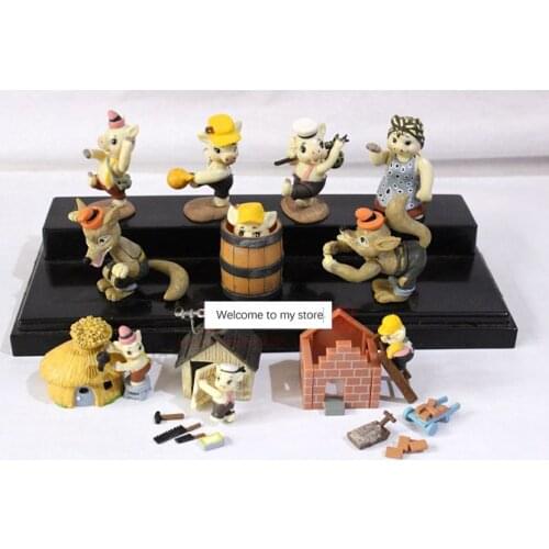 3sange pigs pvc figure rare set pvc figure 10pcs/set