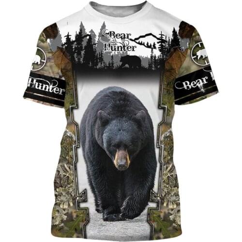 Fishing and Deer Hunting 3D Printed men t shirt Harajuku Fashion Short sleeve shirt summer street Casual Unisex tshirt tops