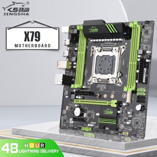 JINGSHA X79 Motherboard 4-channel LGA2011 Processor 4*DDR3 REG ECC MATX USB3.0 SATA3 Fast Speed PCI-E NVME M.2 SSD Up To 64GB