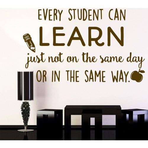 Cute Study Learn Vinyl Wallpaper Roll Furniture Decorative Home Decor Children House Removable Decor Wall Decals