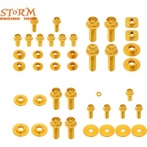 Motorcycle CNC Seat Side Panels Rear Front Fender Radiator Shrounds Screw For Suzuki RMZ250 RM-Z250 RM250Z RMZ 250 2007-2009