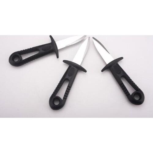 Stainless steel oyster knife plastic handle kitchen oyster knife