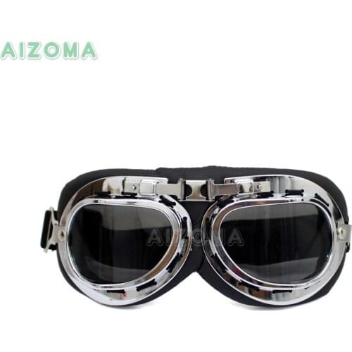 Motorcycle Goggles Glasses Vintage Moto Classic Goggles Ski Pilot Outdoor Sports Windproof Dustproof for Harley Retro Sunglasses