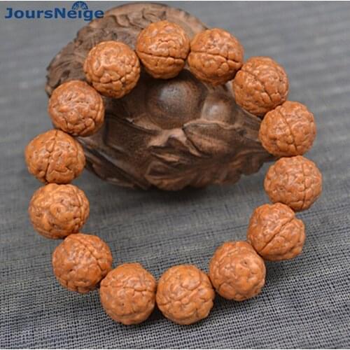 Wholesale Muscle Pattern Burst Meat Little King Kong Bodhi Bracelets Buddha Beads Hand String Men Prayer Japa mala Wood Jewelry