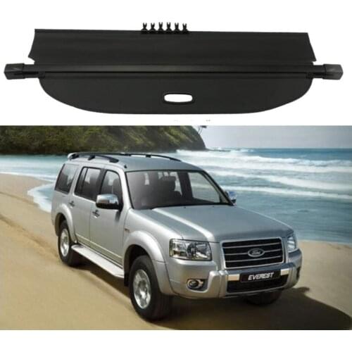 High Qualit Car Rear Trunk Cargo Cover Security Shield Screen shade Fits For Ford Everest 2015 2016 2017 2018 2019(black, beige)