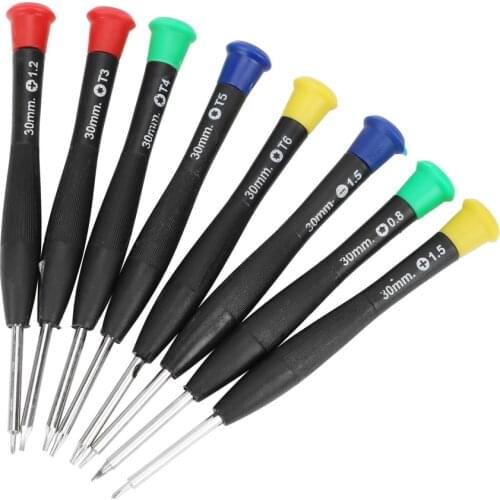 NICEYARD 8Pcs/Set Precision Screw Driver Magnetic Screwdriver Set For Clock Watch Repair Maintenance Tools Phone Repair Tool