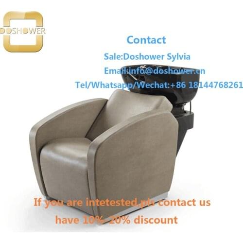 Shampoo chair manufacturer with orange shampoo bowl chair for shampoo chair with steamer