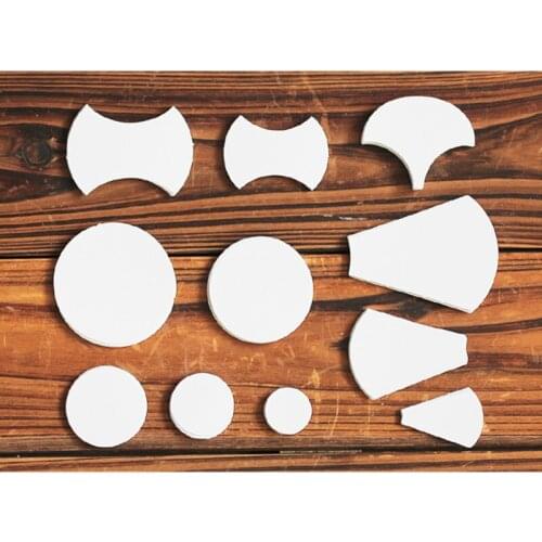100Pcs/Lot 15shapes Paper Quilt Template Fabric Quilt Template Pattern for Handmade Patchwork Fabric Sew DIY Tool Accessories