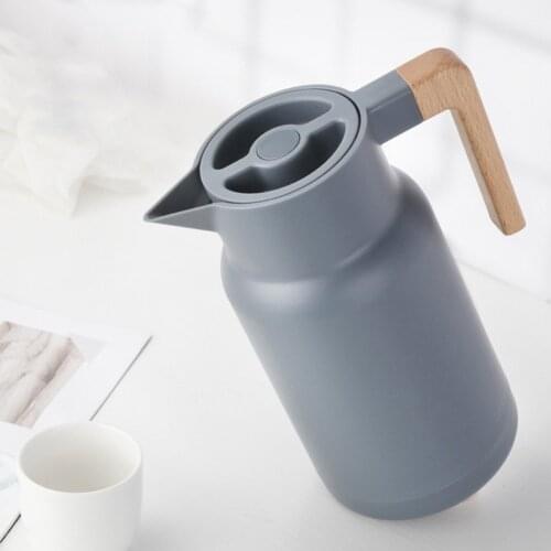 Glass Vacuum Flasks Insulation Thermos 1L Large Household Hot Water Pot Kettle Office Coffee Thermal Warmer Bottles Double Wall