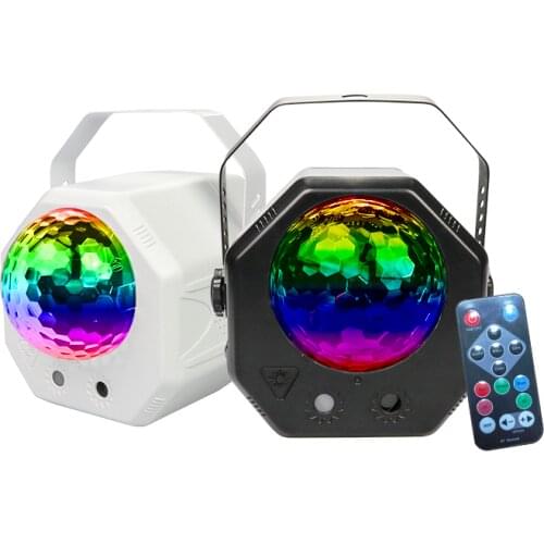 Free Shipping LED Laser Magic 2in1 Effect Light With Remote Control And USB Interface Magic Ball Laser Flash Light Stage Light