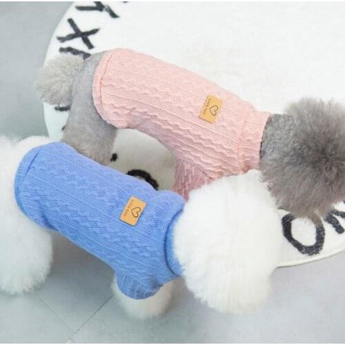 Dog Sweater Simple Style Pure Color Dogs Warm Sweater for Autumn Winter Outfits Fashion Pet Clothes S-XXL Cute Pets Ropa Perro