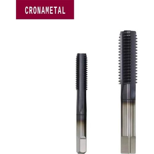 CRONAMETAL Solid carbide tools threading M2 M2.5 M3 M4 M5 M6 M8 M10 M12 M14 Straight flute carbide tap
