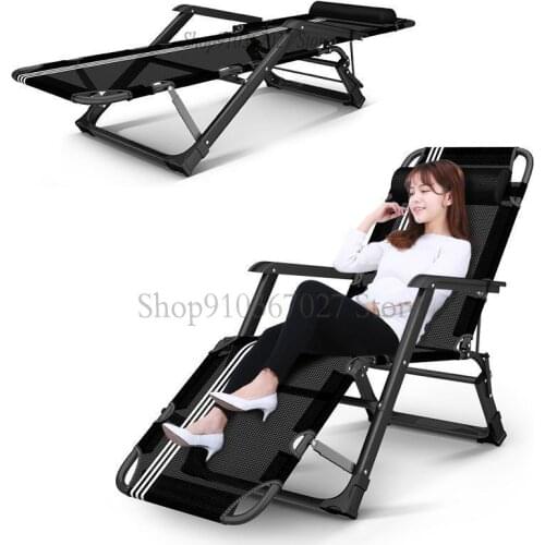 Fun Folding Reclining Chair Lunch Rest Couch Household Multi-functional Nap Bed Office Armchair Folding Chair Portable