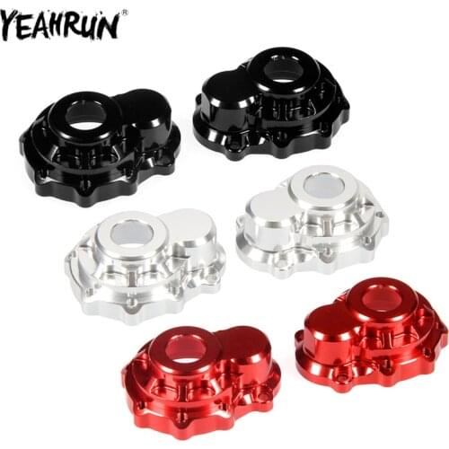 YEAHRUN TRX4 Steering Knuckle Portal Cover Aluminum Front Rear Portal Cover Kit for 1/10 RC Crawler TRX-4 Parts