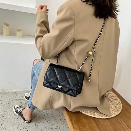 Womens Bag Diamond Lattice Fashion Ladies Wallet Shopping Clutch Handbags Feminine Chain Purse Leather Shoulder Crossbody Bags