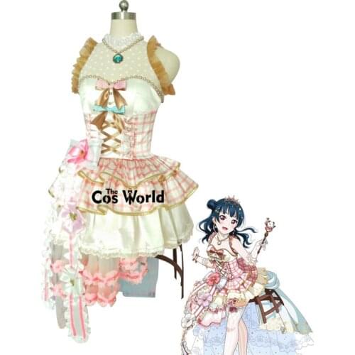 Love Live Sunshine Aqours Valentines Day Awaken Yohane Tsushima Yoshiko Dress Uniform Outfit Anime Customize Cosplay Costumes