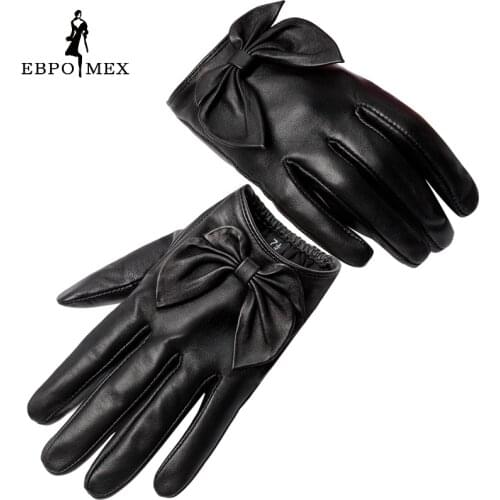 2021 leather gloves,Genuine Leather,Black,red,beige,shirring design female leather gloves,leather winter gloves,women gloves