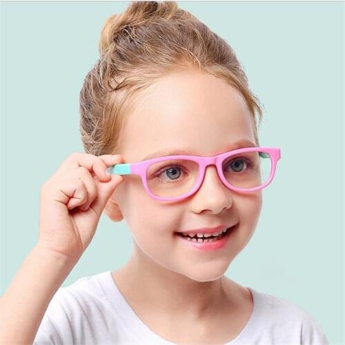 2019 Sunglasses Children Girls Boy Blue Light Blocking Glasses Retro Eyeglasses Kids Classic Rivet TR90 Frame Shades UV400 Z470