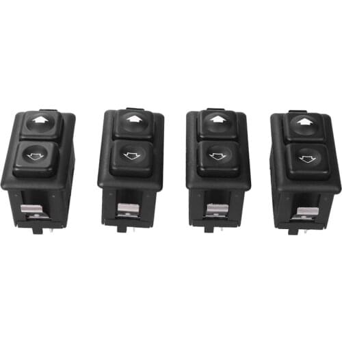 4Pcs Power Window Sunroof Switch Illuminated For Bmw E30 E24 E28 From 09/1986 61311381205 / 61 31 1 381 205