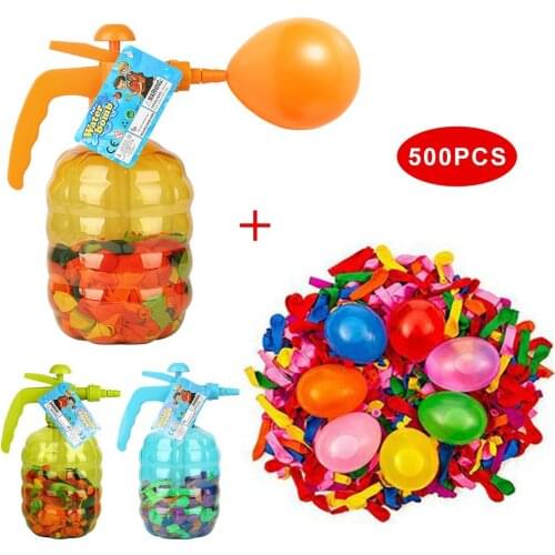 500pcs Multifunction Water Balloon Pump Filler Large Capacity Air And Water Easy Fill Portable Pump Station Water Blaster