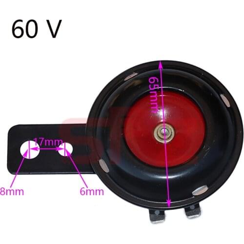 60v universal motorcycle electric horn kit waterproof round horn horn suitable for scooter moped off-road vehicle ATV