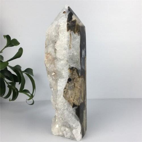 Tower Natural Voog Quartz Crystal Cluster Healing Stones Specimen Home Crafts Decoration Gift Geode Wand