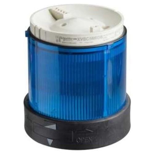 XVBC36 Illuminated unit for modular tower lights, plastic, blue, Ø70, steady, bulb or LED not included, 250 V