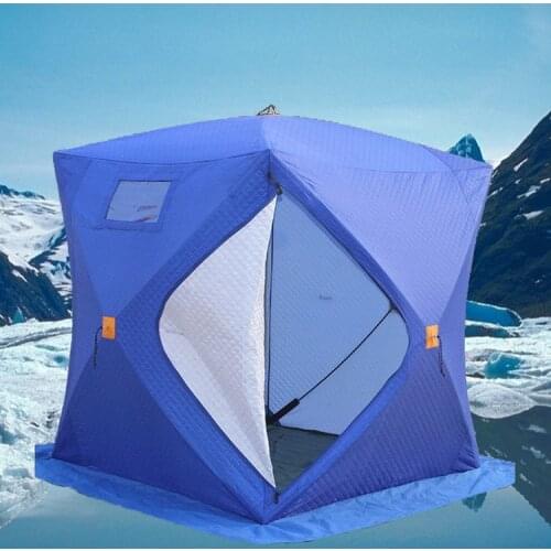 Camping pop up quick open ice cube winter fishing tent