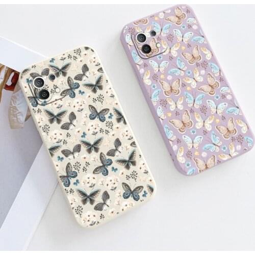 Colorful Liquid Silicone Case For Xiaomi Mi 11 11i 10T 9T Pro 10 10S 9 8 lite Pro Poco F2 X2 F3 Pro Soft Phone Back Cover