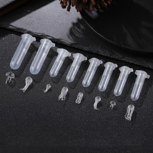 8 Styles Clear Mini Jellyfish Modeling Kit Resin Mold Ocean Theme Jellyfish Fillers Materials Resin Art Jewelry Making