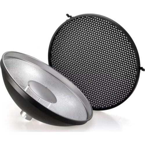 Godox Beauty Dish AD-S3 with Grid AD-S4 Flash Diffuser for WITSTRO Speedlite Flash AD180 AD360 AD200 AD360II