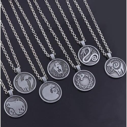 2020 The Seven Deadly Sins Tattoos Necklace Anime Peripheral Pendant for Men Women Pendant for Men Women Fashion Accessories