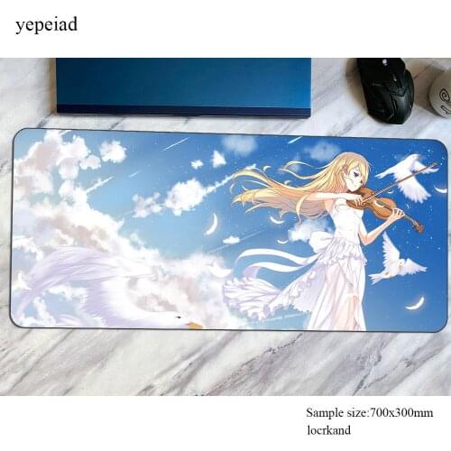 Your Lie in April mouse pad High-end mats Computer mouse mat gaming accessories large mousepad hot sales keyboard games pc gamer