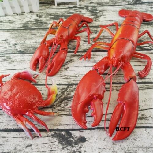 Seafood model dining room bar cafe hotel restaurant store shop decor fake crab lobster crayfish crawfish prawn shrimp toys