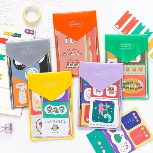 Mohamm 8 Sheets Cartoon Repeatedly PVC Stickers Scrapbooking Flakes Accessories School Supplies Stationary