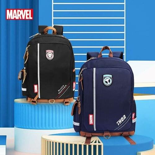 Disney Marvel School Bags For Boys Primary Student Shoulder Orthopedic Backpack Large Capacity Super Light Grade 1-6 Mochila