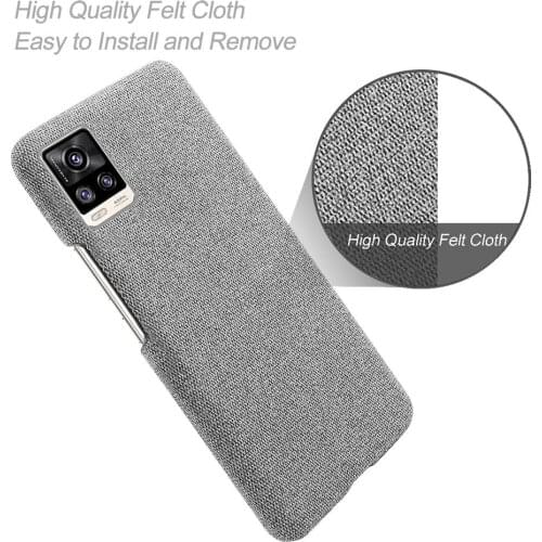 Anti-slip Ultra Thin Fabric Cloth Case For Vivo V20 Anti-Drop Phone Cover For Vivo V20 V 20 Pro Case Vivo V20Pro V 20 SE 2020