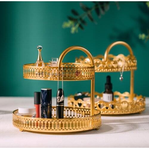 Nordic Pastry Tray Storage Tray Double Storage Rack Fruit Tray Fashion Living Room Household