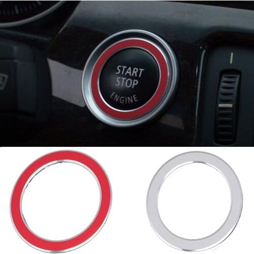 Car Styling Stainless steel Engine Start Stop Switch Button Trim For BMW E90 E92 E93 3 Series Interior Accessories cover