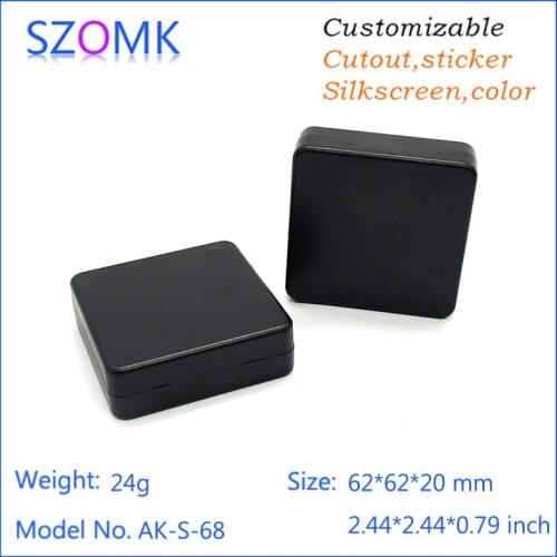 Szomk customizable electronics enclosures for pcb (10 pcs) 62*62*20mm abs swith housing for pcb enclosure diy distribution box