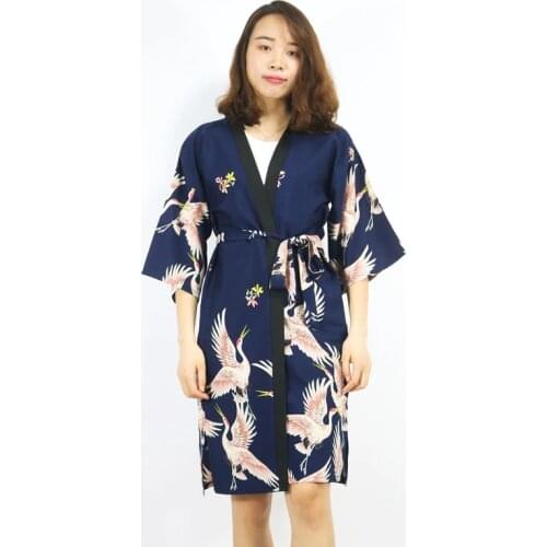 Japanese kimono yukata kimono cardigan fashion blouse women 2019 long sleeve cardigan haori traditional kimonos dress FZ012