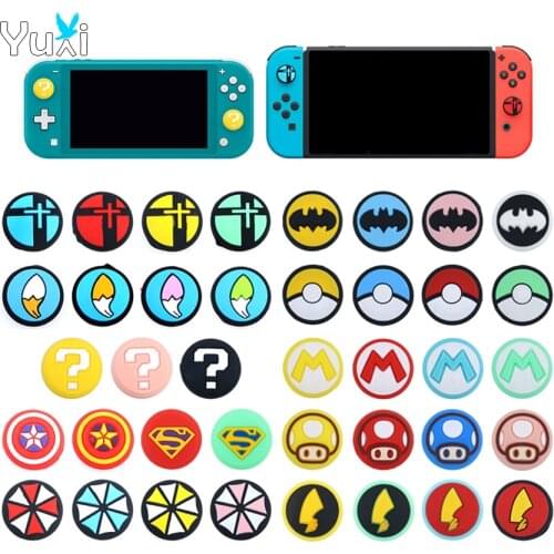YuXi 4pcs Analog Thumb Stick Grip Cap Joystick Cover For Nintend Switch Lite NS Joy-Con JoyCon Controller Thumbstick Case