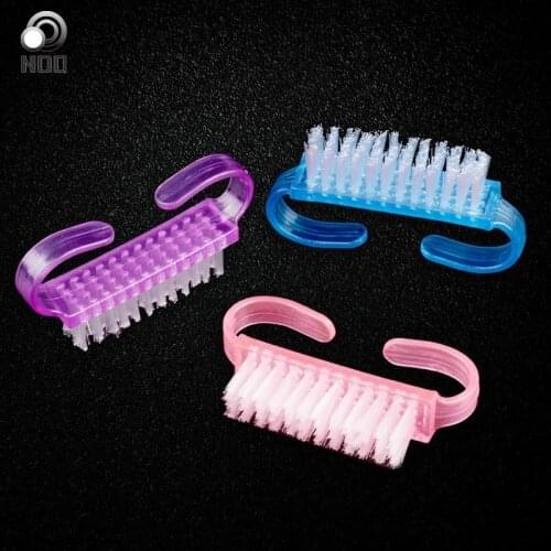 1 Pcs Nail Art Horn Acrylic Brushes Finger Nail Manicure Brush Dust Cleaning Soft Remove Gel Brushes Nails Tools