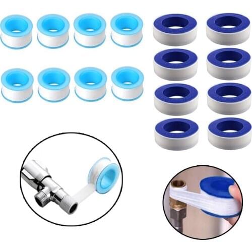 10/20 Meters PTFE Water Pipe Tape White Sealing Band Fitting Thread Seal Tape Oil-Free Belt Home Improvement Practical